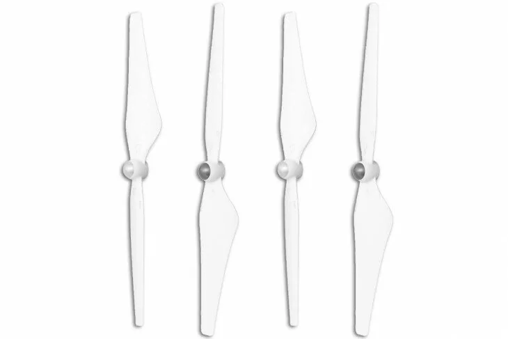 White Stock Self-Tightening Propellers Compatible for the DJI Phantom 3 Professional and Advanced