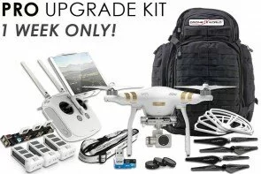 Phantom 3 Pro Bundle w/ Backpack, 3 Batteries, Triple Charger, Prop Guards, Filters, 64GB Card & More