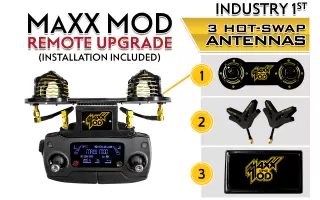 MaXX MOD DJI Mavic Pro & Platinum Range Extender 3 Antenna Kit + Installation - Bundle & Save!