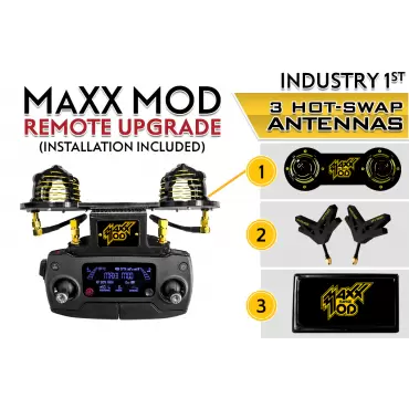 MaXX MOD DJI Mavic Pro & Platinum Range Extender 3 Antenna Kit + Installation - Bundle & Save!