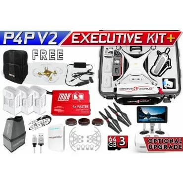DJI Phantom 4 Pro/Pro+ (Plus) V2.0 Executive Kit Plus w/ Nanuk 950 Wheeled Case, 3 Batteries, Thor Charger, CF Props & Guards, Filters, 64GB Card & More