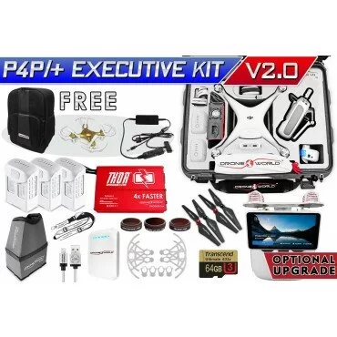 DJI Phantom 4 PRO+ (Plus) Executive Kit V2.0 w/ Nanuk 950 Wheeled Case, 3 Batteries, Thor Charger, CF Props & Guards, Filters, Sunshade, 64GB Card & More