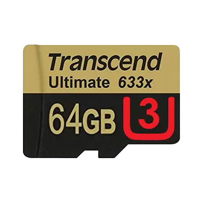 Transcend 32GB High-Performance microSDHC 633x Class 10 UHS-I/U3 (Up to 95MB/s Read) Memory Card w/ USB 3.0 Reader