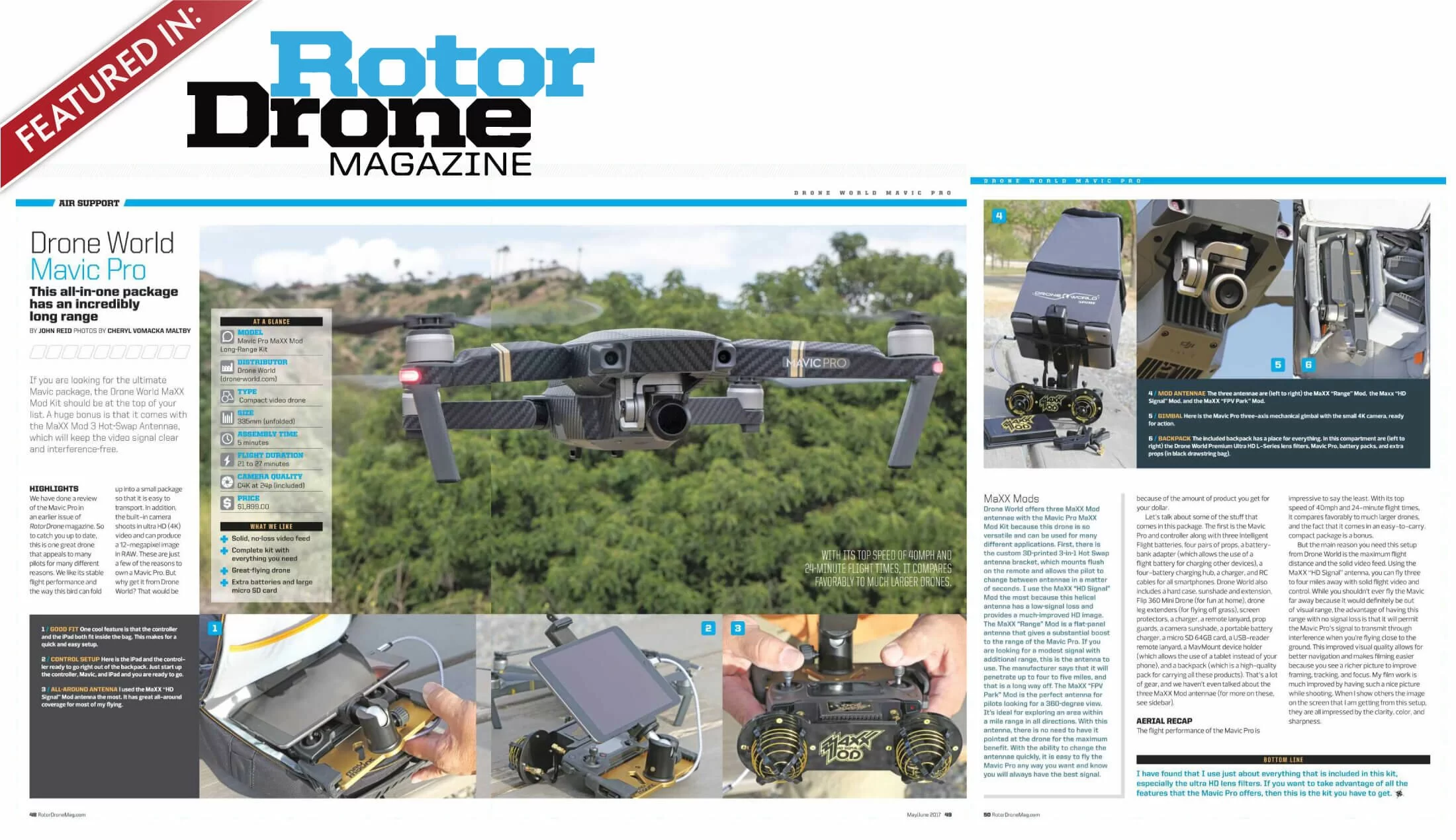 Drone World Mavic Pro in Rotor Drone Magazine